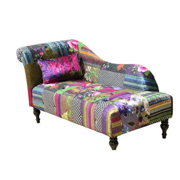TNC Patchwork Chaise Chair, 830L-88C Carousel 2