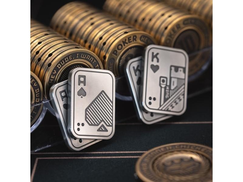 Fidget Slider Finger Toy EDC Push Slider Poker Card Shuffle Gyro Top Desk Toy Carousel 1
