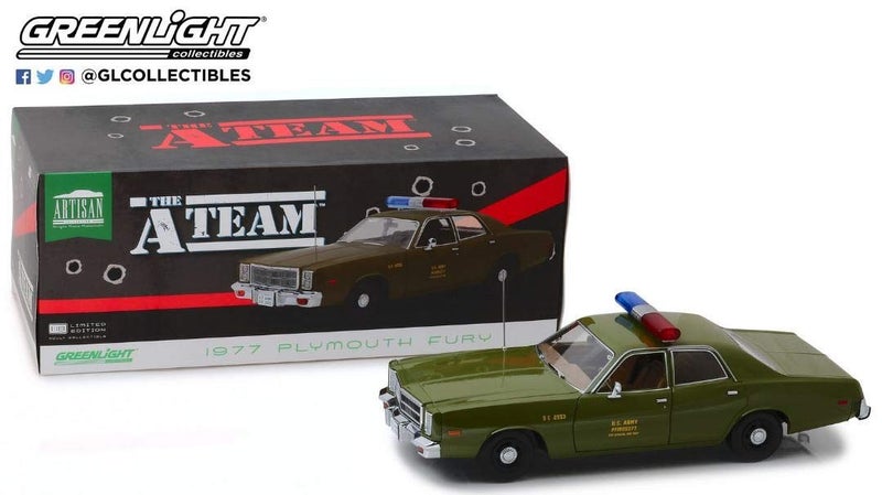 1/18 The A Team Plymouth Fury Police Car Carousel 1