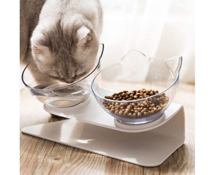 Non-slip Pet Double Bowls With Raised Stand Carousel 2