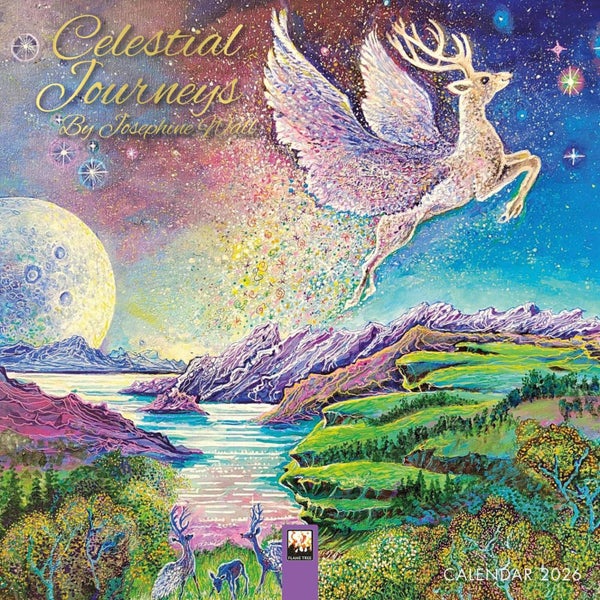 Celestial Journeys by Josephine Wall Mini Wall Calendar 2026 (Art Calendar) by F Carousel 1