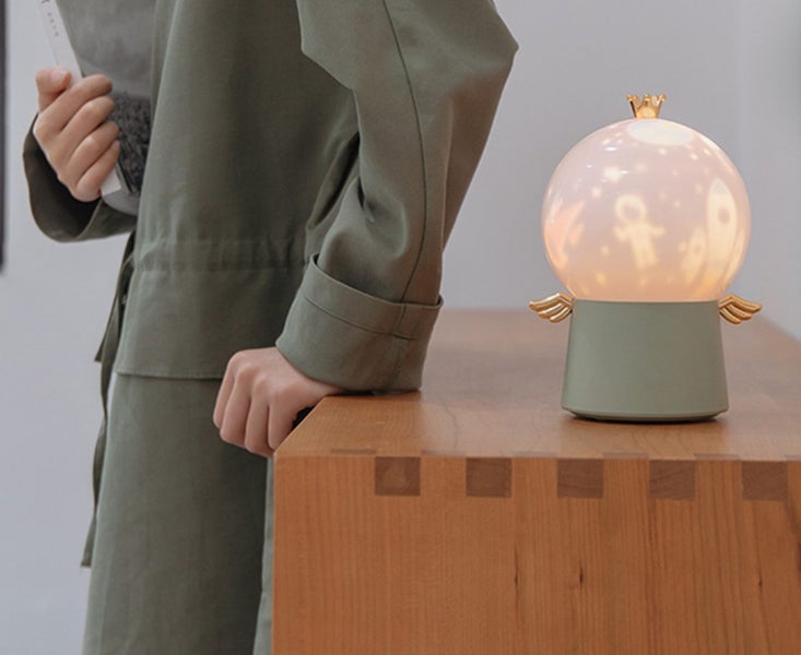 Bedroom Guardian Angel Projection Light LED Fantasy Starry Sky Night Light Carousel 2