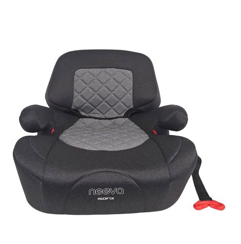 Neeva Half Booster Seat with ISOFIX and Backrest - Black Grey Carousel 1