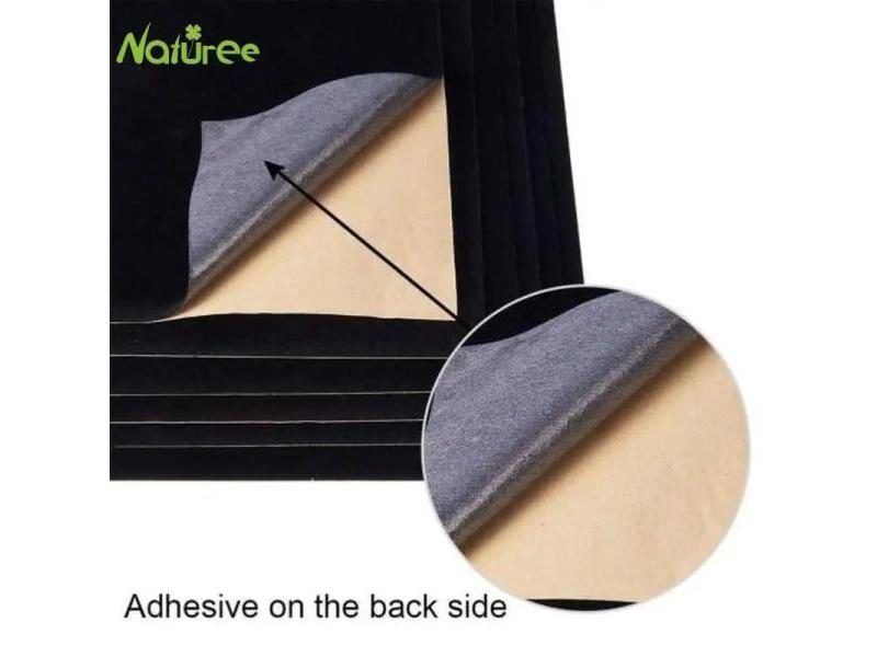 45cm Width Self Adhesive Black Velvet Liner Roll For Jewelry Drawers Flock Carousel 1