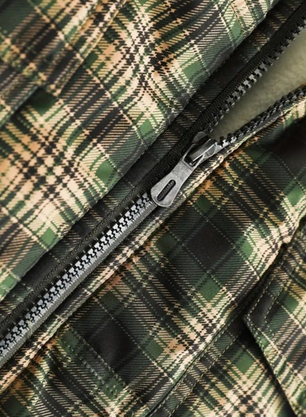 SALE Mens Sz XL or NZ 42 Outdoor Feece Lined Country Design Vest Plaid Zip63617143779330114