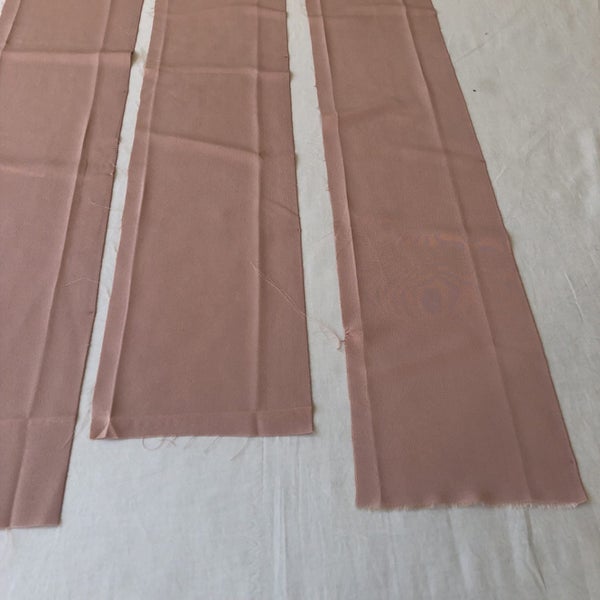 Vintage Japanese Silk Fabric Pieces x4 Kimono Panels Carousel 8