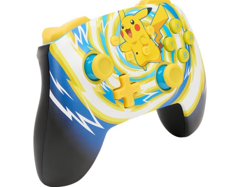 Nintendo Switch Wireless Controller PowerA Pokemon Pikachu Vortex Bluetooth 5.063617302799361111