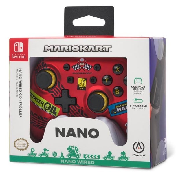 Nintendo Swtich Nano Controller PowerA Mario Kart Includes 2.4 Micro USB Cord63617153388161111