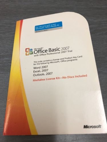 Microsoft Office Basic 2007 word Excel Outlook Carousel 1