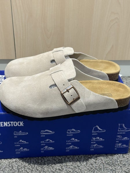 Birkenstock Men’s Clogs - Size EU 38 Grey Suede Carousel 2