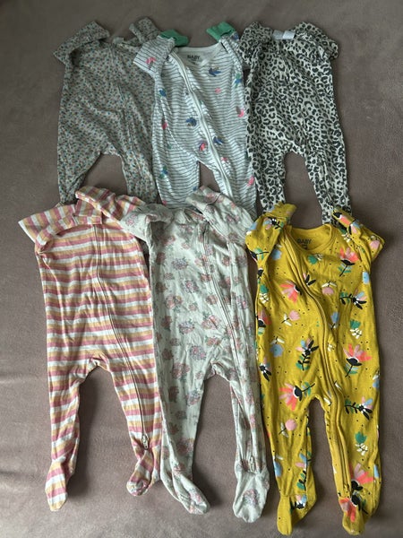 6 x Cotton on Baby onesies 3-6 months girls Carousel 1