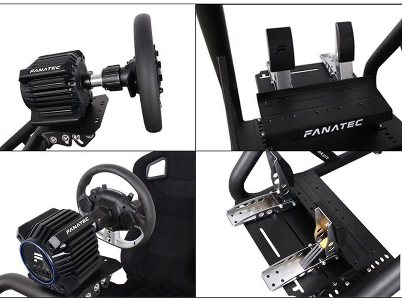 Racing Simulator Cockpit with Seat and Monitor Stand Carousel 13