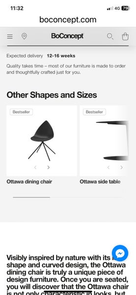 Ottawa Dinning chairs from BoConcept63614782426370114