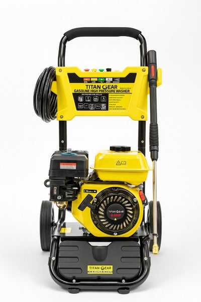TITAN GEAR PETROL WATER BLASTER 6.5HP 3000PSI HIGH PRESSURE WASHER 10.7M HOSE Carousel 1