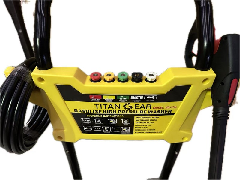 TITAN GEAR PETROL WATER BLASTER 6.5HP 3000PSI HIGH PRESSURE WASHER 10.7M HOSE Carousel 4