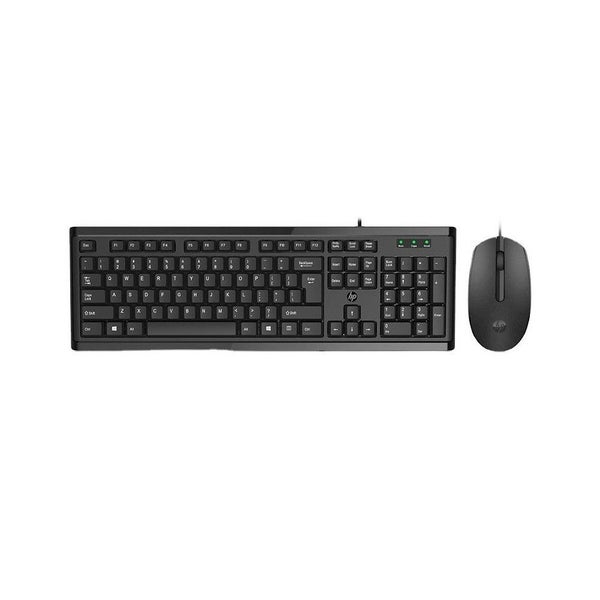 HP KM10 Wired USB Keyboard Mouse Combo Black Carousel 1