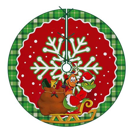 48 Inches Snowflake Dog Gifts Xmas Tree Skirt Christmas Carousel 1