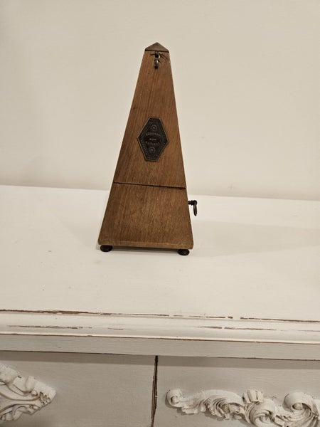 Antique Wood Metronome MAELZEL Made In Paris Carousel 1