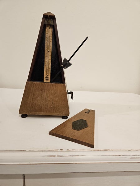 Antique Wood Metronome MAELZEL Made In Paris Carousel 2