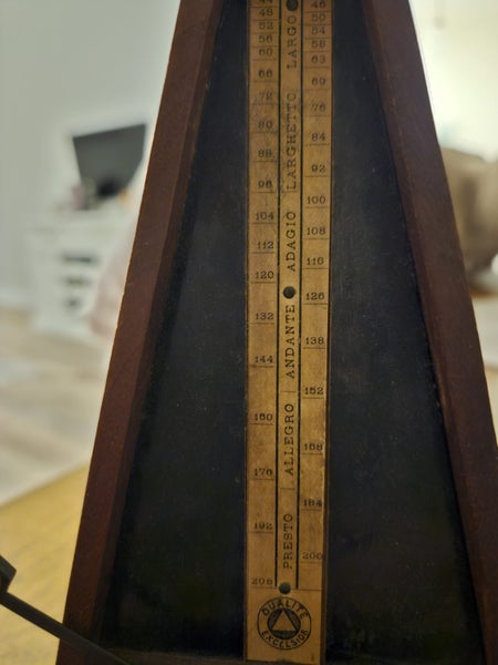 Antique Wood Metronome MAELZEL Made In Paris Carousel 15