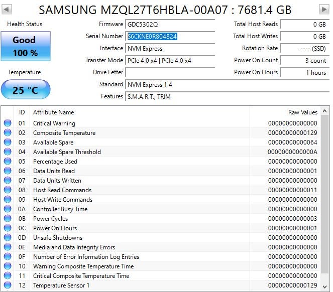 Samsung PM9A3 7.68TB NVMe Gen4x4 U.2 2.5-inch SSD Carousel 3