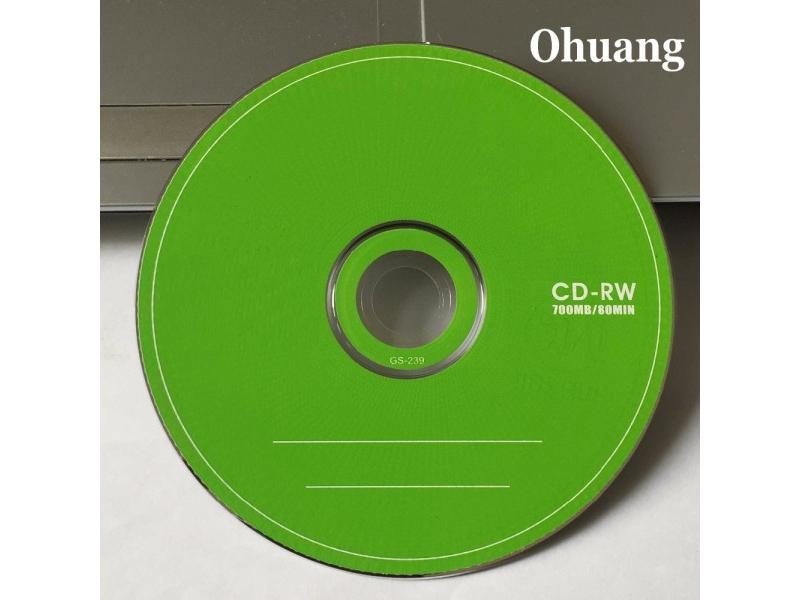 5 Discs Grade A Green/Red Blank CD-RW Disc Carousel 1