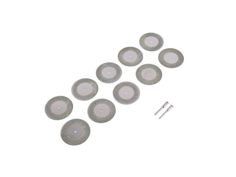 10Pcs/set Mini Cutting Disc Saw Blade Wheel With 2 Mandrels For Grinding Carousel 1