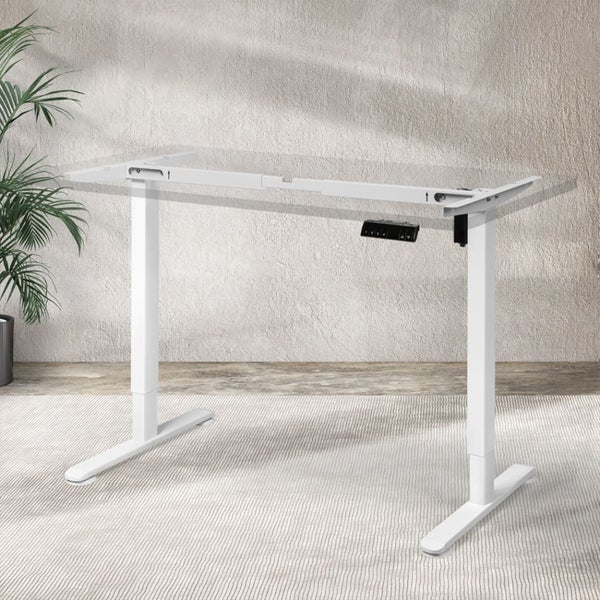 Motorised Standing Desk Frame Only Single Motor Height Adjustable Carousel 8