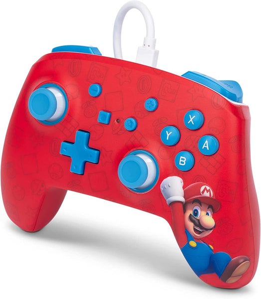 Controller Nintendo PowerA Wired Woohoo Super Mario For Switch Gaming Buttons63615433520385113