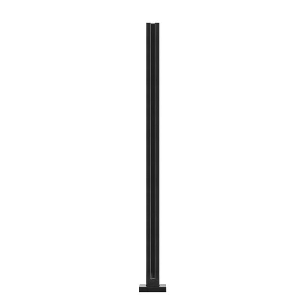Glass Clamp 41.34" Height Glass Railing Bracket For 0.39 "-0.47 " Thickness T... Carousel 1