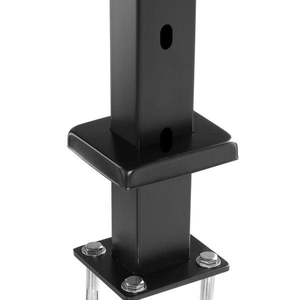 Cable Railing Post 42" X 1" X 2" Steel Angled Hole Stair Railing Post 12 Pre-... Carousel 1