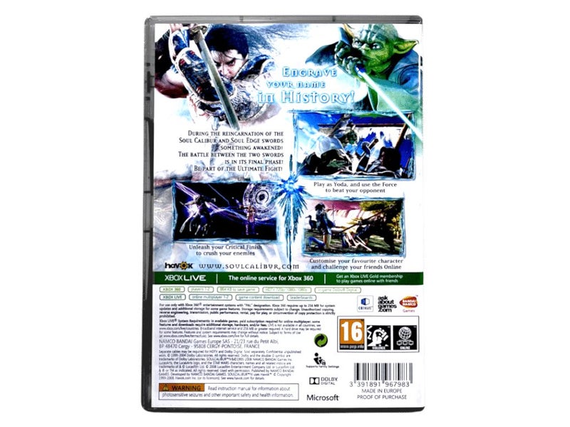SoulCalibur IV (Soul Calibur IV) XBox 360 *MINT COMPLETE* Carousel 2