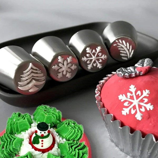 12 Pcs Set Flower Icing Piping Nozzles Tips Pastry Cake Decor Tips DIY Baking Carousel 6