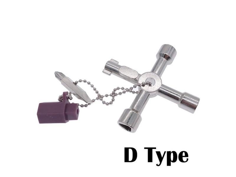 Cross Multi Function Key Universal Electrical Cabinet Keys Triangle Wrench Carousel 1