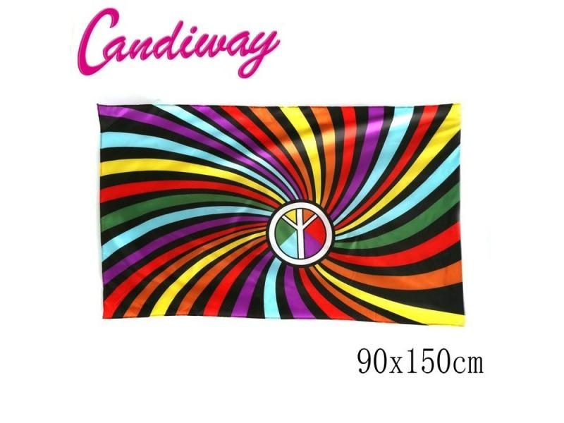 Homosexuality The Rainbow Flag Banner Flag Home Furnishing Decorative Polyester Carousel 1