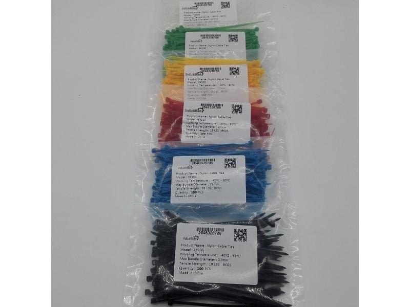 100pcs 2.5*100mm Width 2.5mm Colorful Factory Standard Self-locking Plastic Carousel 1