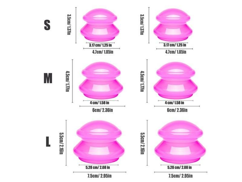 6pcs Silicone Massgae Cups Vacuum Suction Cupping Massage Jars For Weight Loss Carousel 1