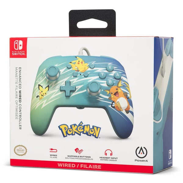 Controller PowerA Nintendo Pokemon Enhanced Wired Pikachu Evolve64208335793283111