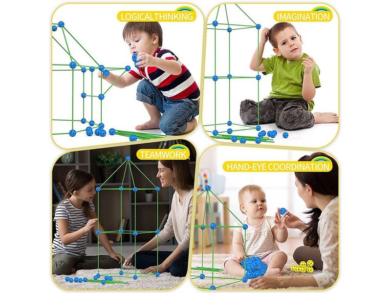 Kids Construction Fort Building Kit NZ Clearance Carousel 17