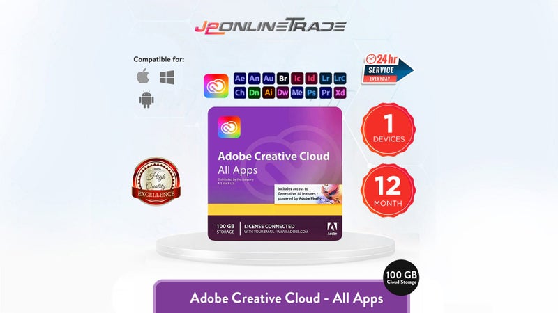 Adobe Creative Cloud - All Adobe Apps included - 1 Year Subscription Carousel 1