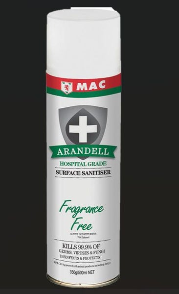 MAC Arandell Hospital Grade Surface Sanitiser (Fragrance Free) 12 box Carousel 1