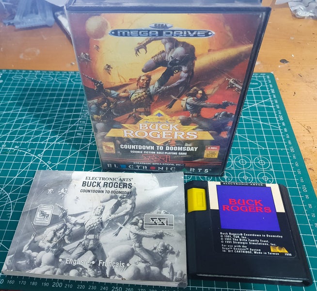 Sega Megadrive game- Buck Rogers: Countdown to Doomsday. Boxed with manual. 1991 Carousel 1