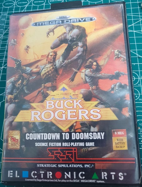 Sega Megadrive game- Buck Rogers: Countdown to Doomsday. Boxed with manual. 1991 Carousel 2