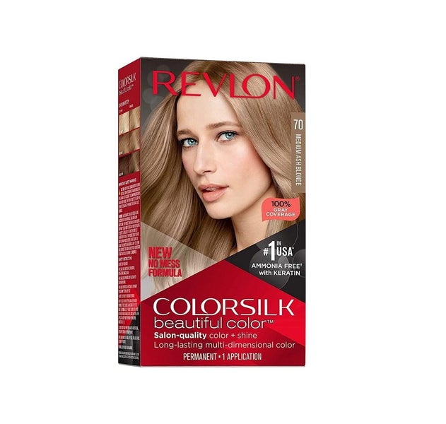 Revlon Colorsilk Hair Dye 70 Medium Ash Blonde Carousel 1