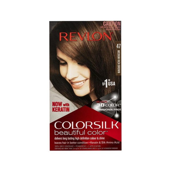 Revlon Colorsilk Hair Dye 47 Medium Rich Brown Carousel 1
