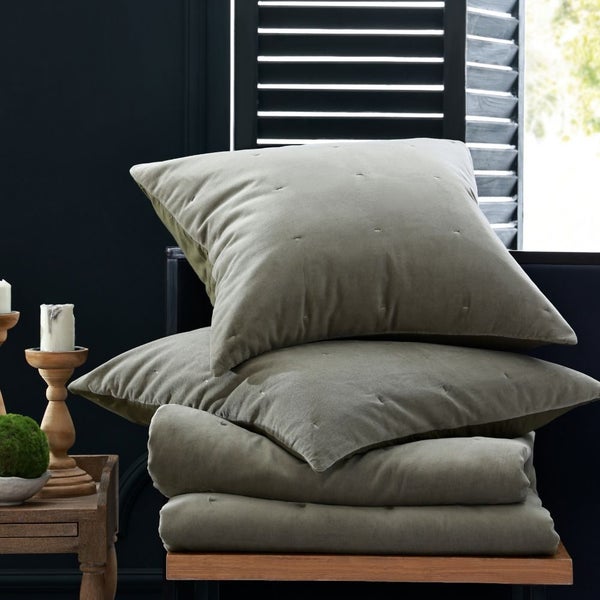 Hana Quilt - Olive by MM Linen Carousel 1