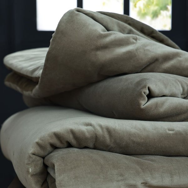 Hana Quilt - Olive by MM Linen Carousel 2