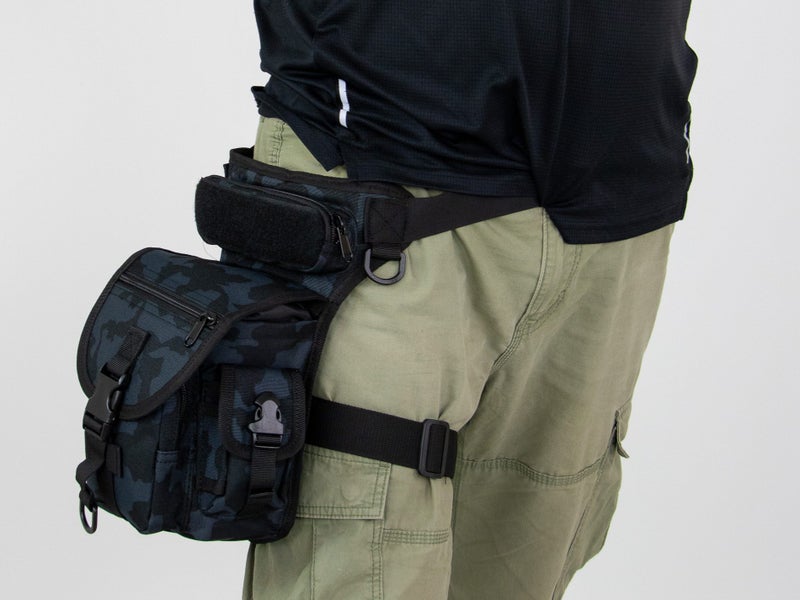 Waist & Leg Pack - Black Camo - Hunting, Tramping & Camping Carousel 2