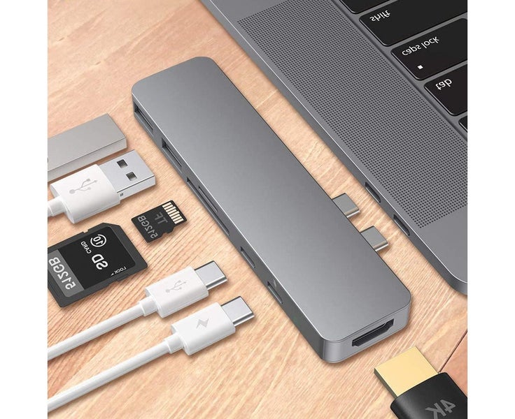 Multi-functional Dual-Head Type Hub Docking Station - Grey Carousel 2