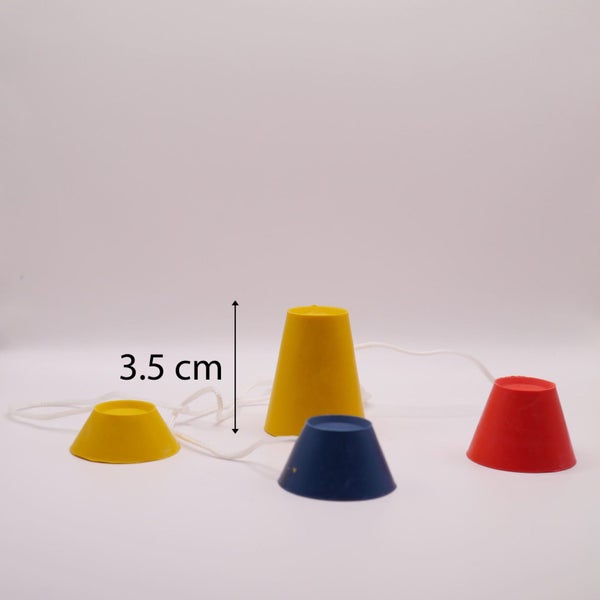 Solid Rubber Tees - Various Heights - Strung together / Golf Tees / Simulator Carousel 2